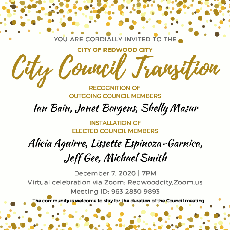 Redwood City Council Transition Ceremony