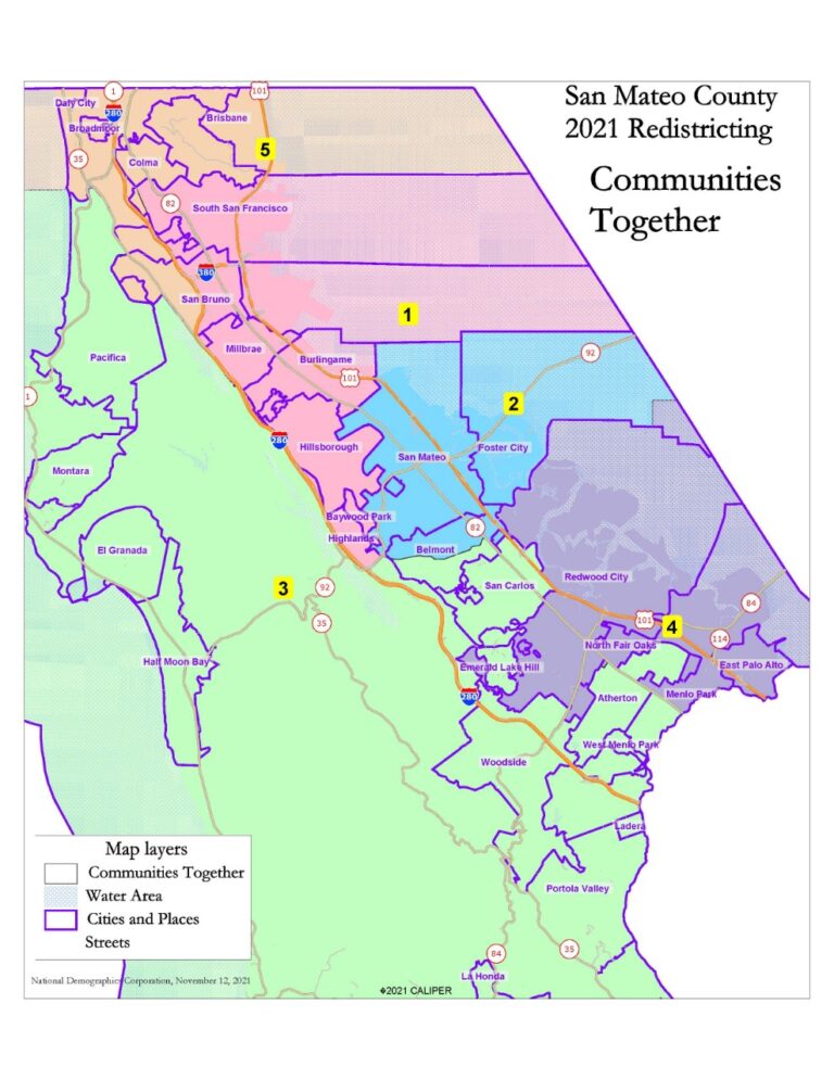 Adopt "Communities United" map for San Mateo