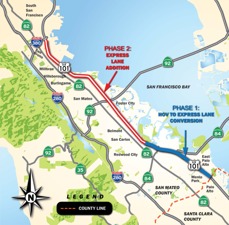 SM County to debut express lanes on Highway 101