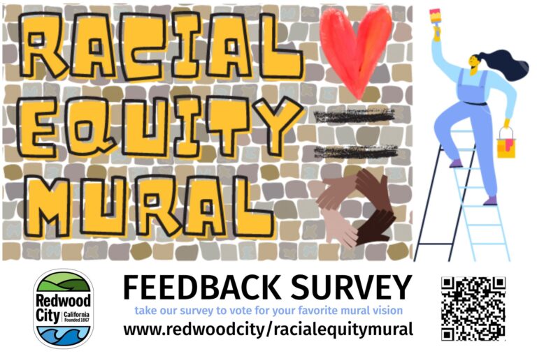Residentes de Redwood City, voten para elegir el mural de equidad