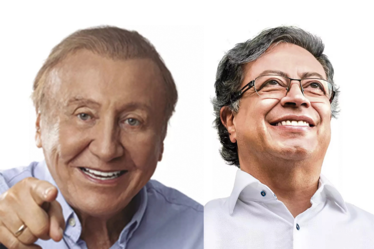 Gustavo Petro and Rodolfo Hernandez exercise their right to vote