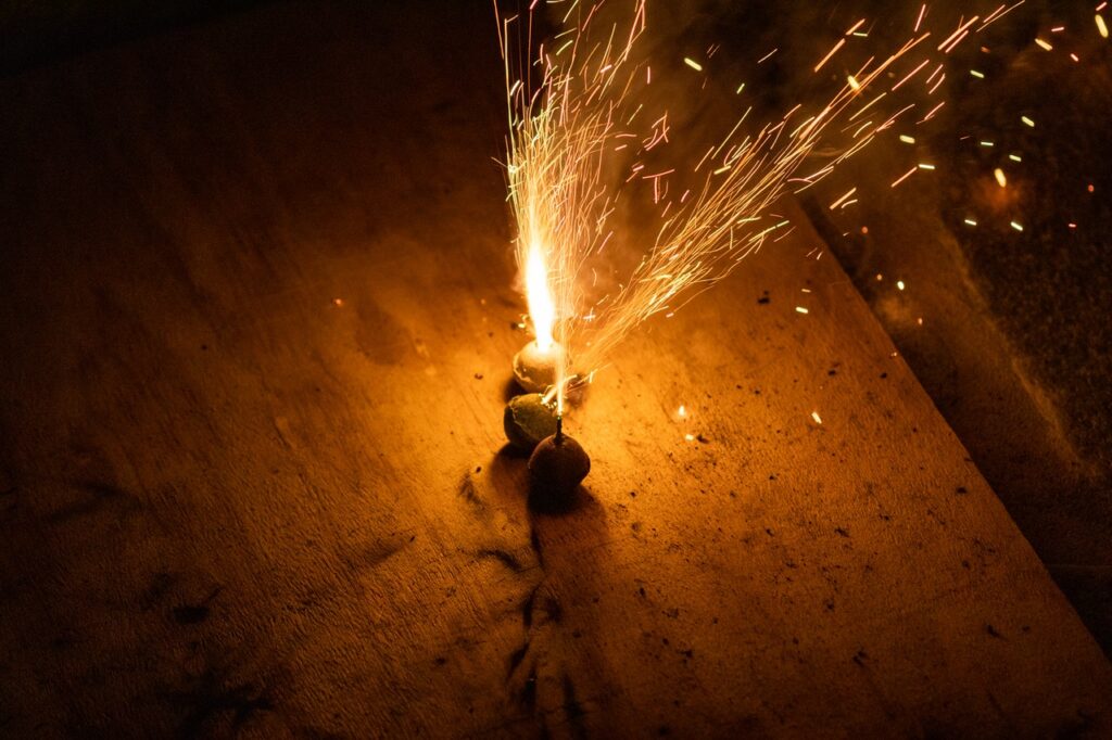 Fuegos artificiales, un atractivo peligroso para la salud