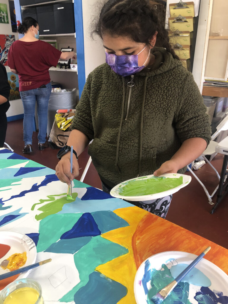 Children and teens paint Redwood City with hope