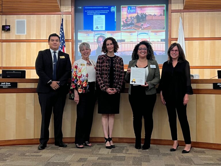 Redwood City Recognizes September as National Suicide Prevention Month