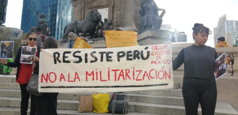 Peruvians are mobilized in Mexico; They demand justice for the 28 murdered