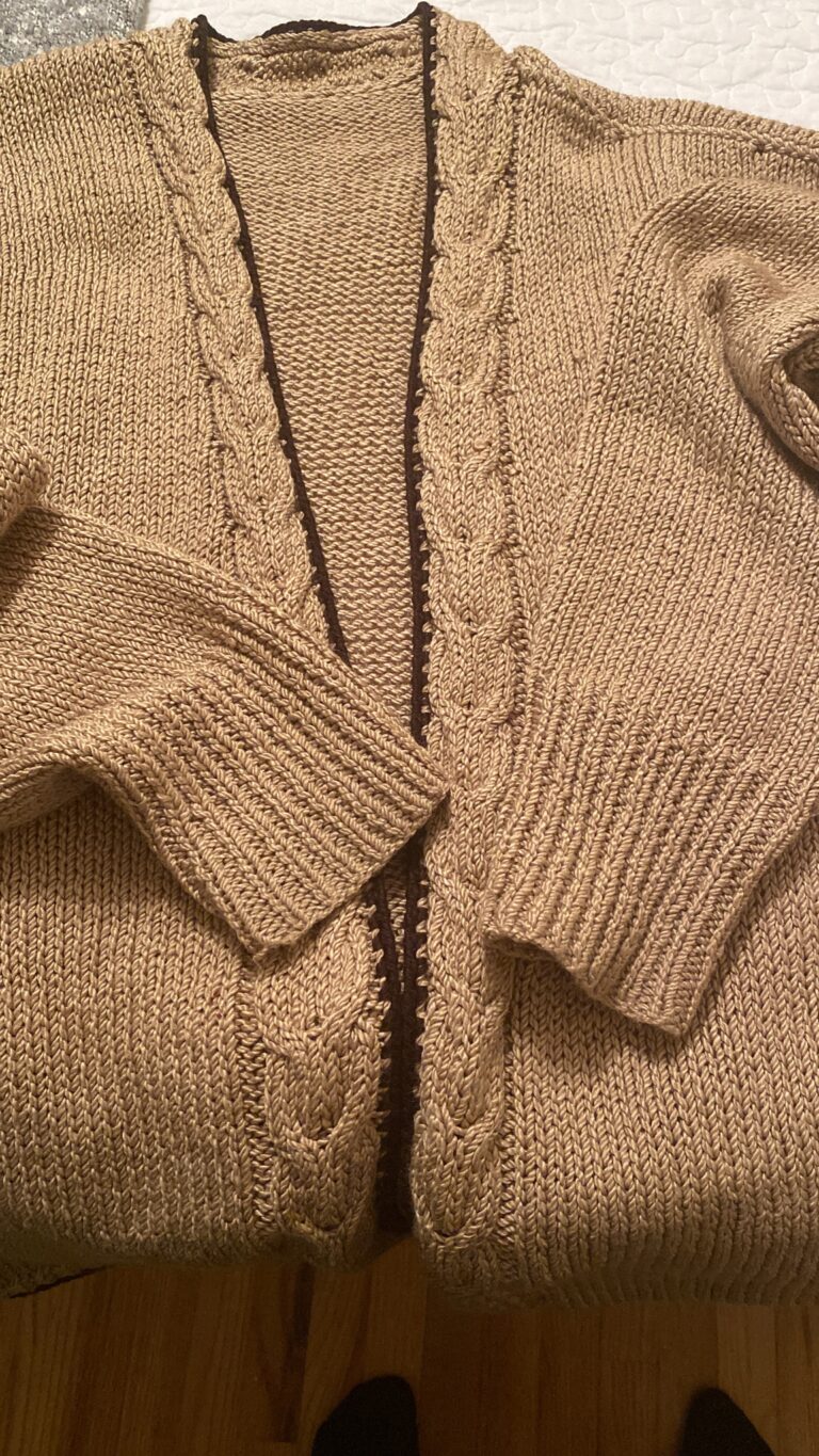 The sweater that my mother knitted