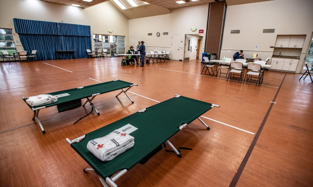 Emergency shelters are activated in Redwood City due to the threat of icy nights