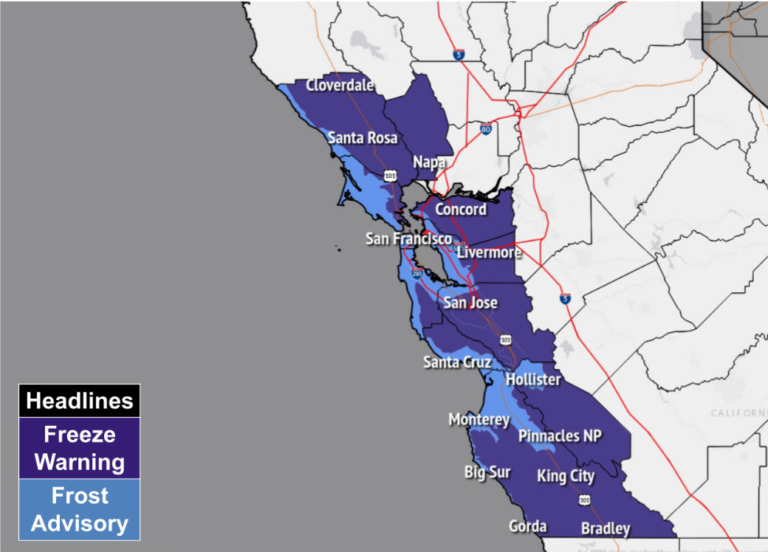Cold Front will continue to hit the Bay Area