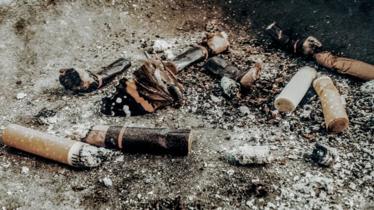 Cigarette butts, the most common litter on California beaches
