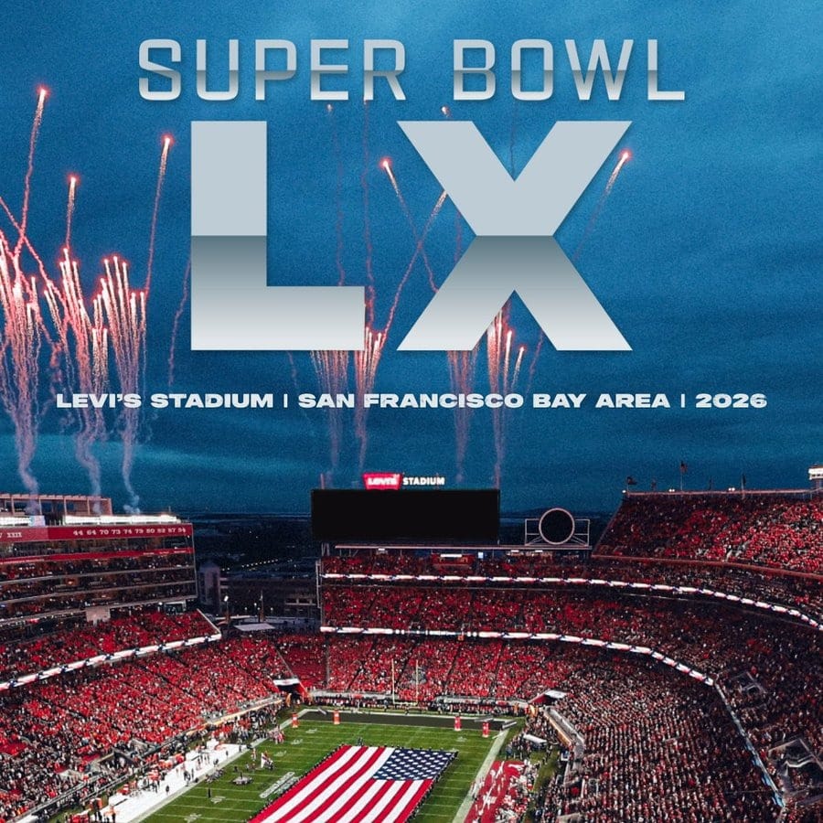 San Francisco will host the LX edition of the NFL Super Bowl in 2026