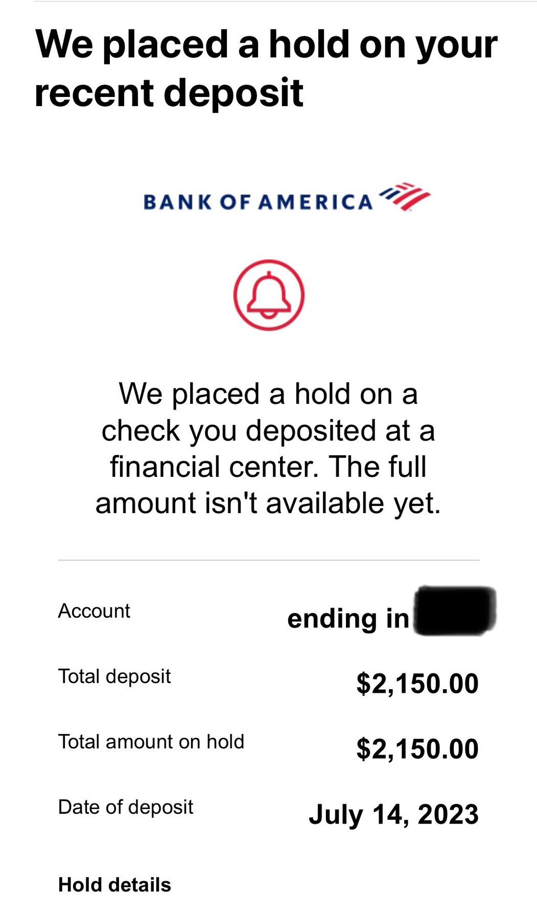 Latinos denounce funds retention by Bank of America