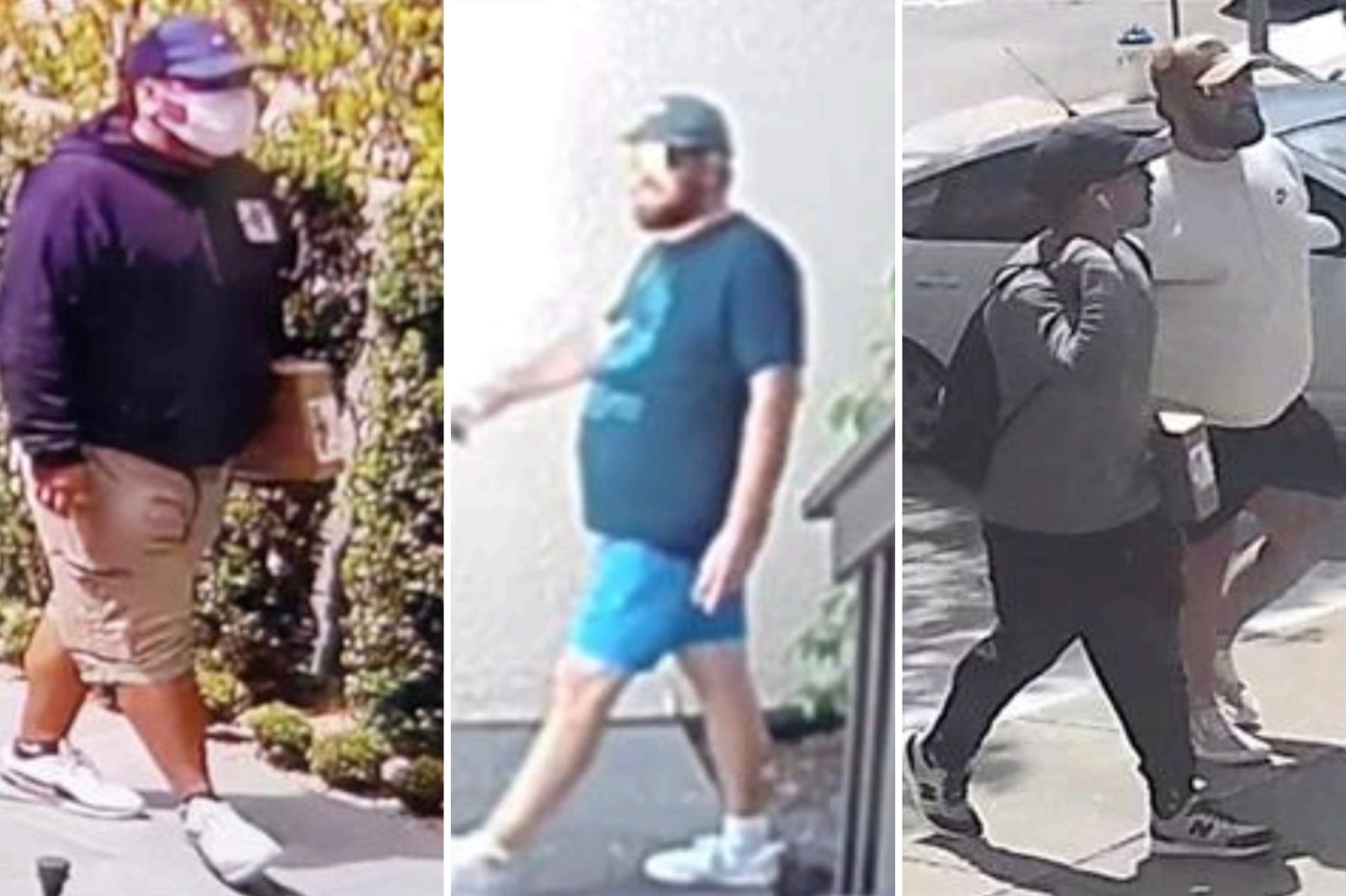 Policía de San Mateo publica fotos de sospechosos de robos durante julio