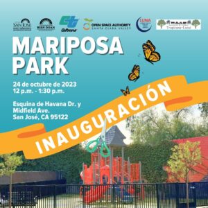 Inauguran Mariposa Park, un nuevo parque vecinal en San José