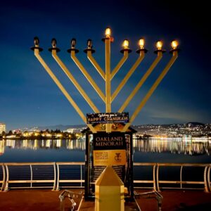 Vandalism of a menorah in Oakland's Lake Merritt investigated as a hate crime