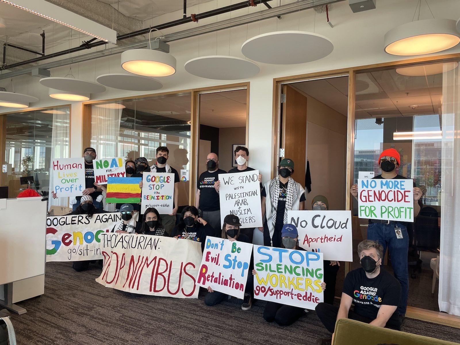 Google despide a 28 de sus trabajadores por protestar a Proyecto Nimbus con Israel y condiciones de trabajo