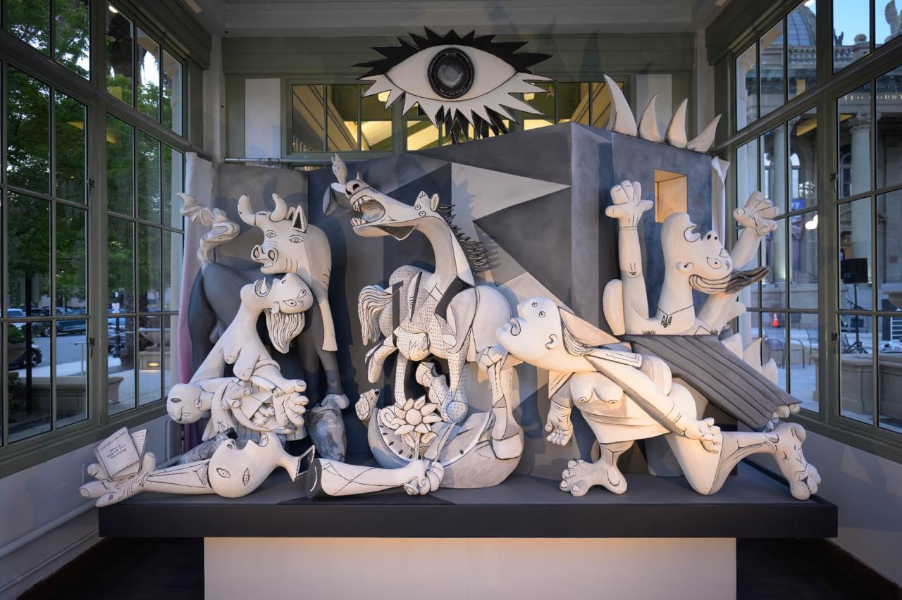 Shadows and light, the legacy of Guernica, raising our voices against the injustices of war through art