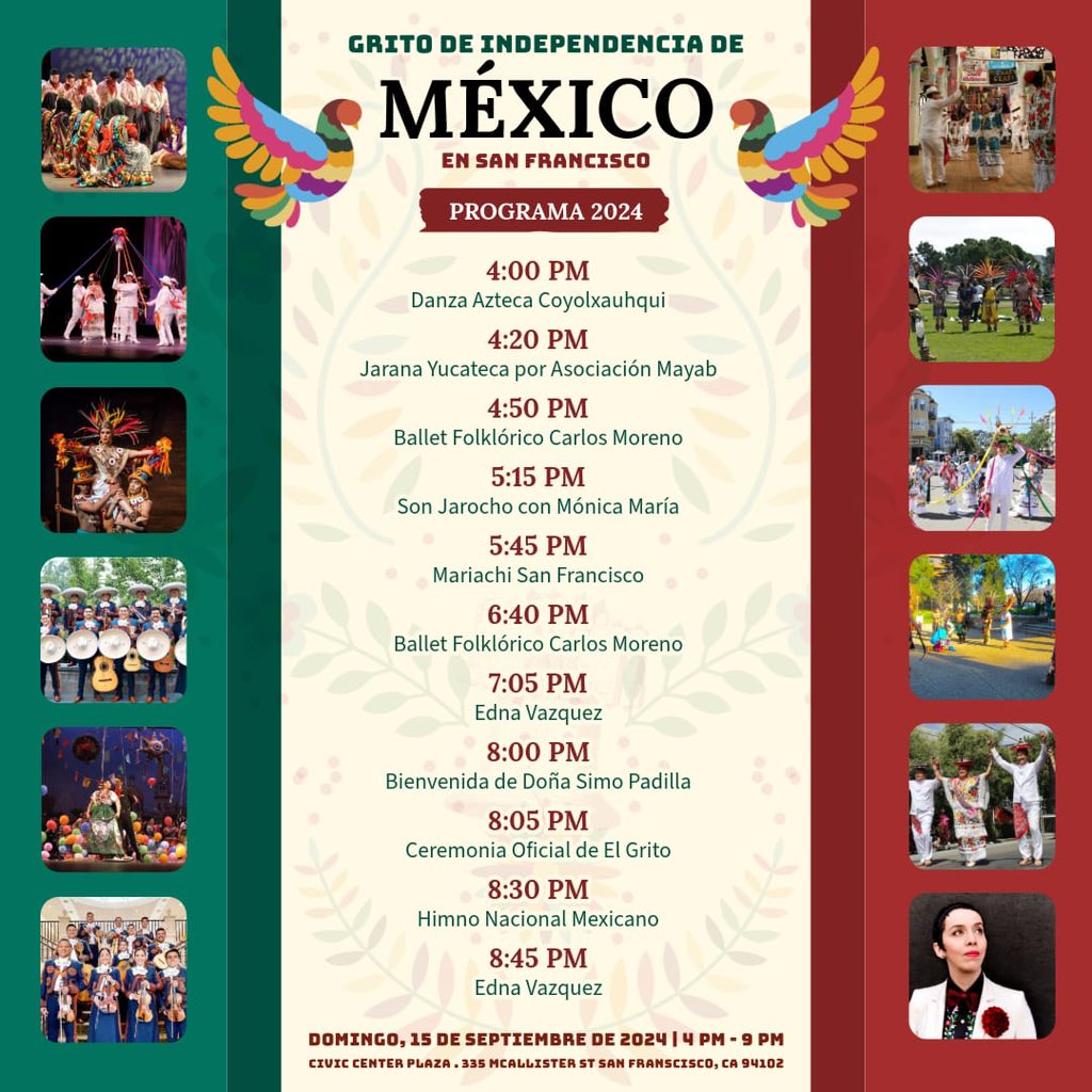 214th anniversary of Mexico's independence to be celebrated in San Francisco's civic plaza