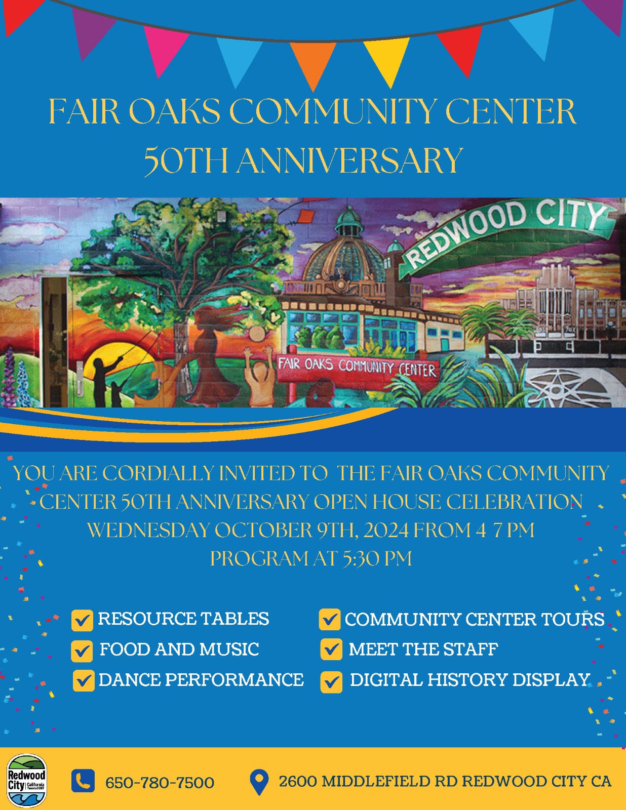 Fair Oaks Community Center to Celebrate 50 Years of Community Service