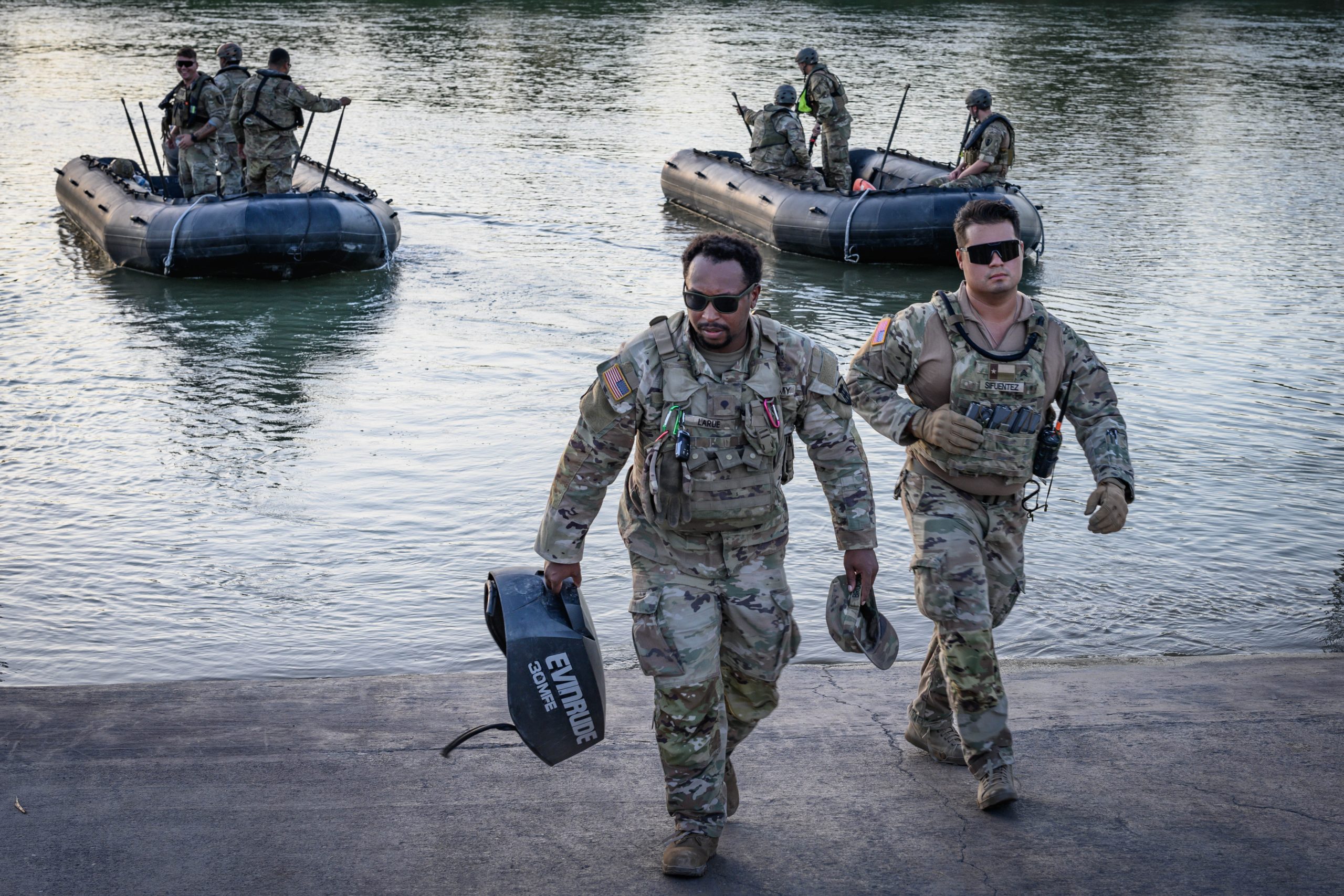 US soldiers in Texas. Mexican and other migrants more willing to fight for the US than Americans 