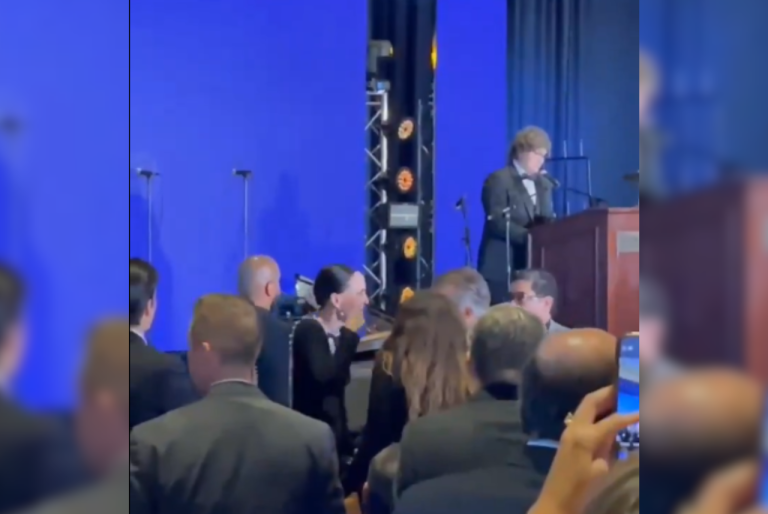 Milei is overshadowed during a gala in Washington prior to Trump's inauguration