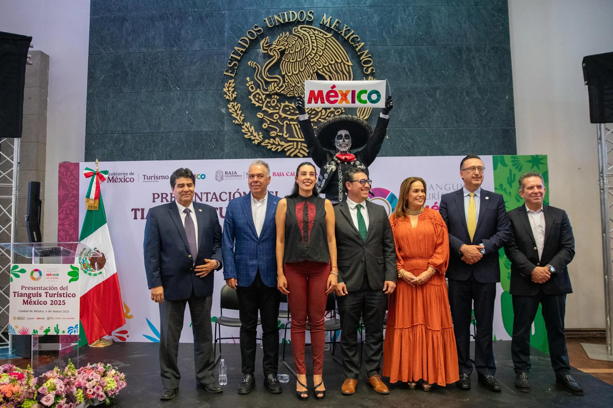 Este martes, la Secretaria de Turismo del Gobierno de México, Josefina Rodríguez Zamora y el Secretario de Turismo de Baja California, Miguel Aguíñiga Rodríguez informaron que las playas de Rosarito serán testigo y escenario de la 49 edición del Tianguis Turístico, del 28 de abril al 1 de mayo en el Baja California Center. Foto: Secretaría de Turismo