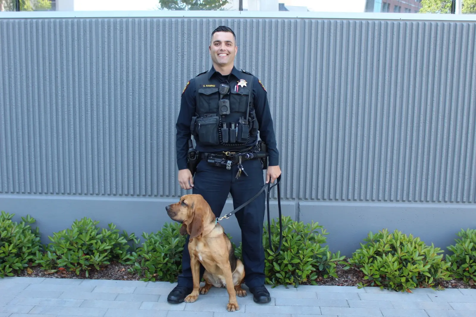 Hope es el único perro certificado en rastreo y seguimiento en activo utilizado directamente por la policía en el Área de la Bahía.