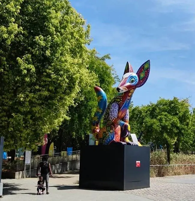 A partir de este 10 de mayo y hasta el 22 de junio, “Alebrijes y Nahuales: Animales fantásticos de México”, llegarán a Yerba Buena Gardens. Foto: nahualesfromoaxaca.com.mx