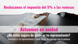 acción para frenar impuesto a remesas