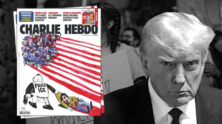 Charlie Hebdo arremete contra ICE por asesinatos y abusos migratorios