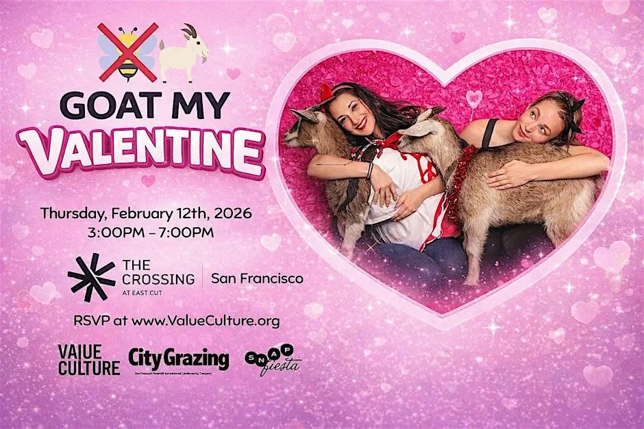 ¿Todo lo que necesitas es... Cabras? El evento anual "goat my valentine" regresa a SF