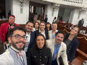 Dra. Ruth Sofía Contreras en la ceremonia de entrega de la Medalla al Mérito en las Artes. Foto: Cortesía. 