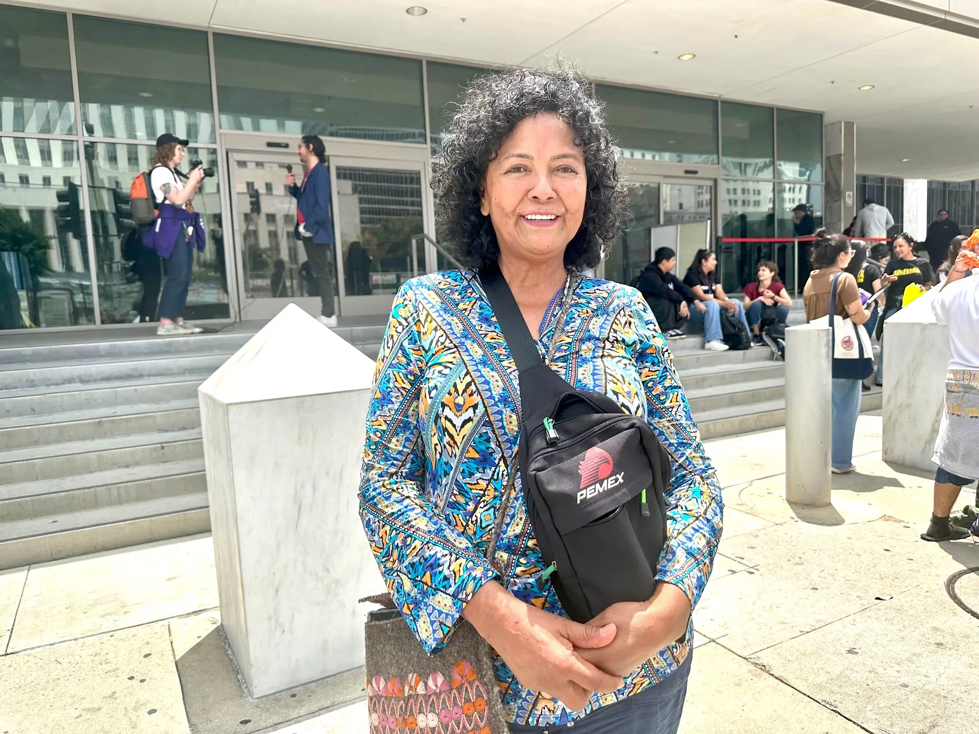 Laura Valdez, activista de la VC Defensa.