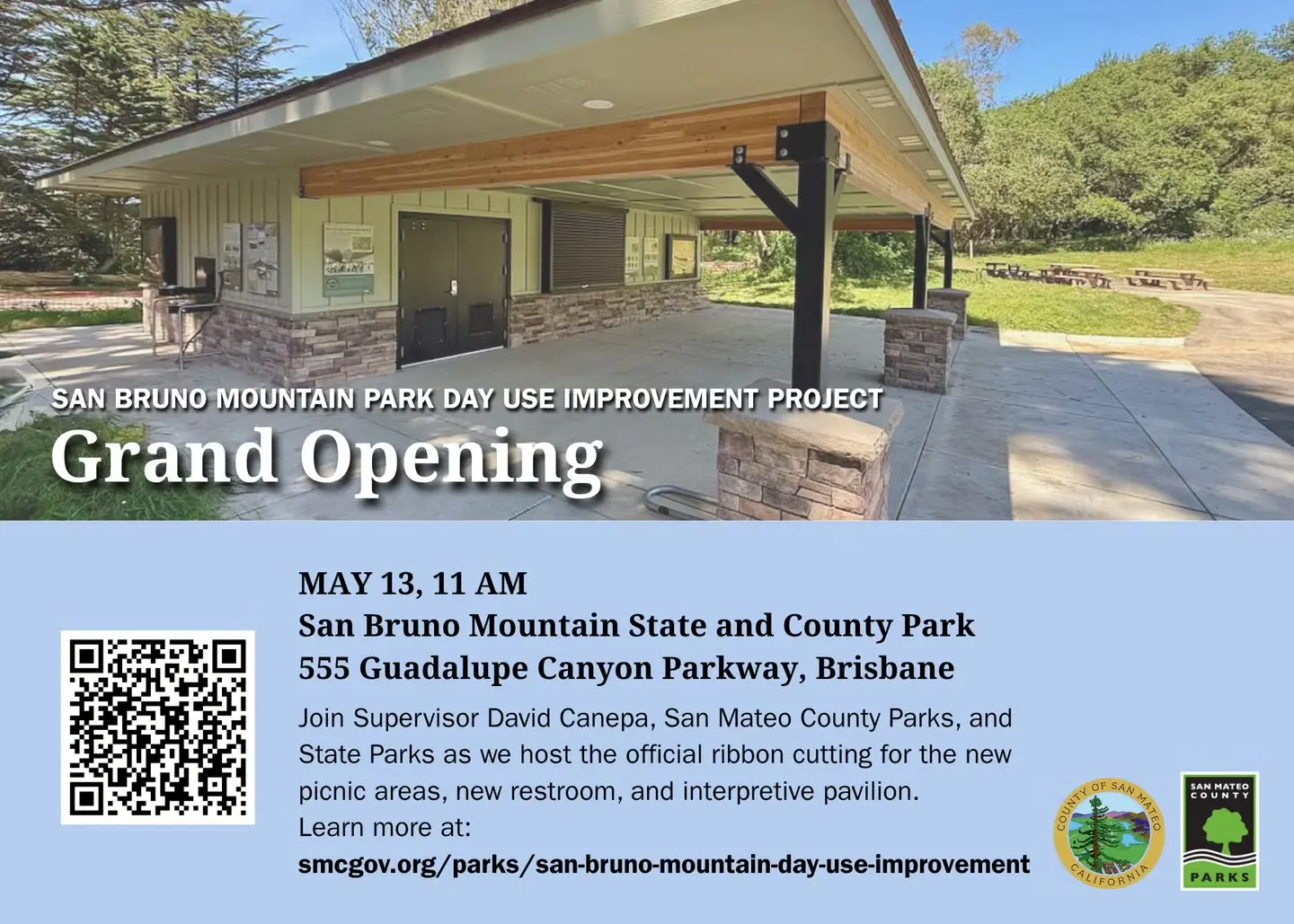 El condado de San Mateo invitó a la comunidad a la inauguración oficial de las mejoras en el área de uso diurno del parque San Bruno Mountain State and County Park.