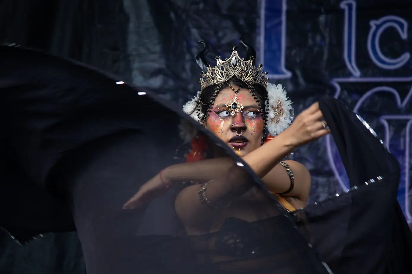 Julie Rivera en el Picnic gótico, México, 24 de mayo. Hans Leguízamo / MxPA.