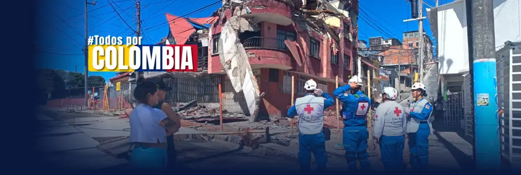 Cruz Roja ofrece ayuda para localizar familiares tras sismo en Colombia