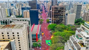 Más de un millón de personas abarrotan la Avenida Paulista en apoyo al presidente Lula (Ricardo Stuckert).